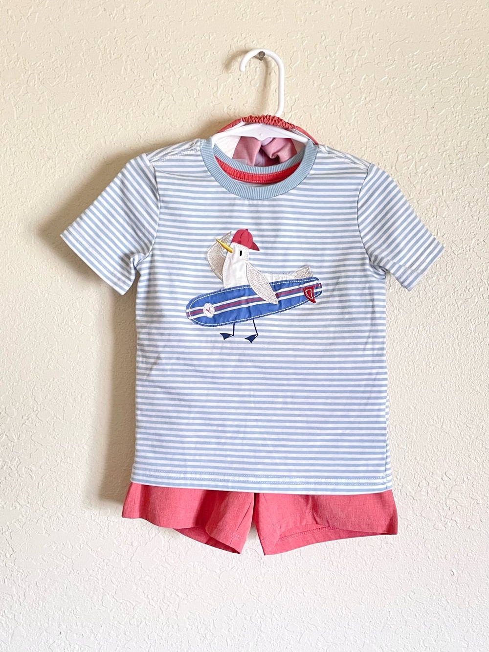Tommy Bahama Baby Boy Blue White Red 3 Piece Set